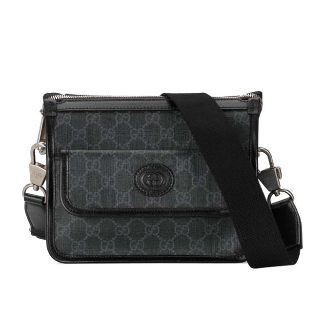 GUCCI MESSENGER BAG WITH INTERLOCKING&G 674164 92THN 1000 （21*16.5*8cm）